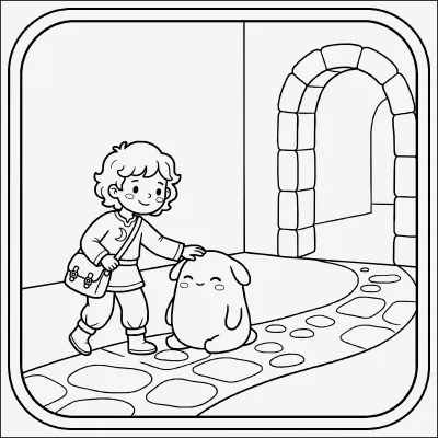 entrendor de mounstruos para colorear