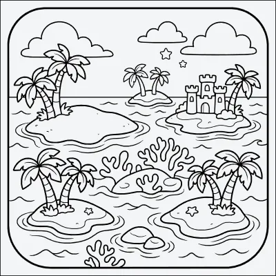 islas para colorear