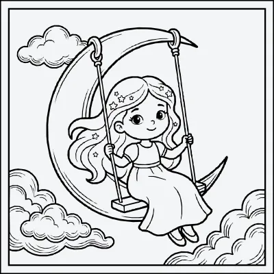 aurora para colorear