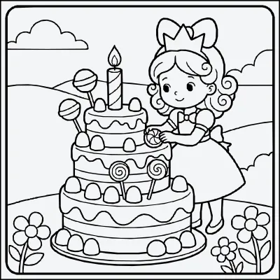 dulce para colorear