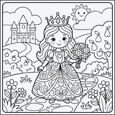 Adriana para colorear