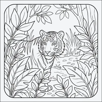 tigre para colorear