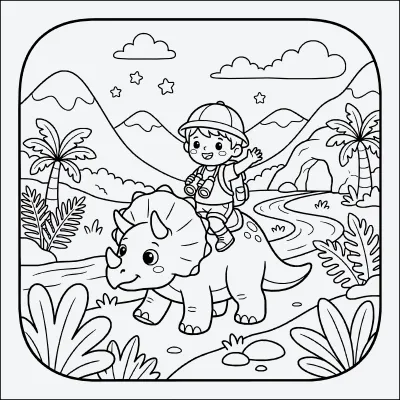 explorador para colorear
