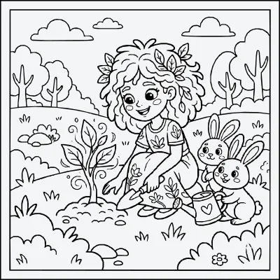 silvestre para colorear